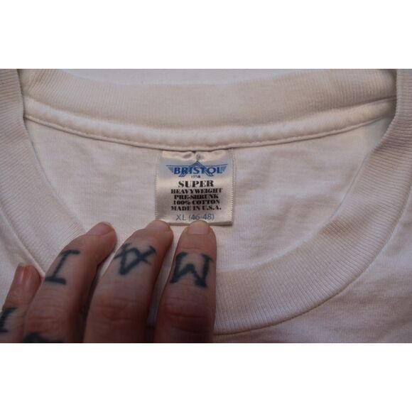 Vintage Kool Racing Short Sleeve Crewneck Pocket Tee White Unisex XL - Picture 6 of 8